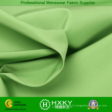Tissu brillant mémoire couleur verte pour les vestes de Mens Fashion
